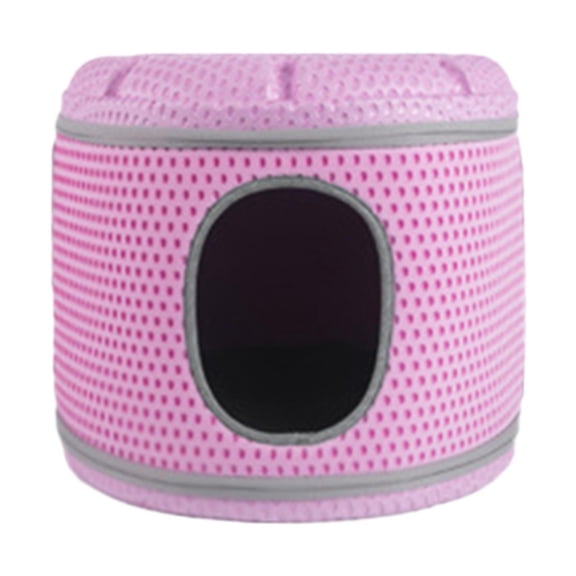 TOOYFUL Cat House Cave Bed Soft Hut Cat Bed for Indoor Cats Kitten Kitty Resting Pink