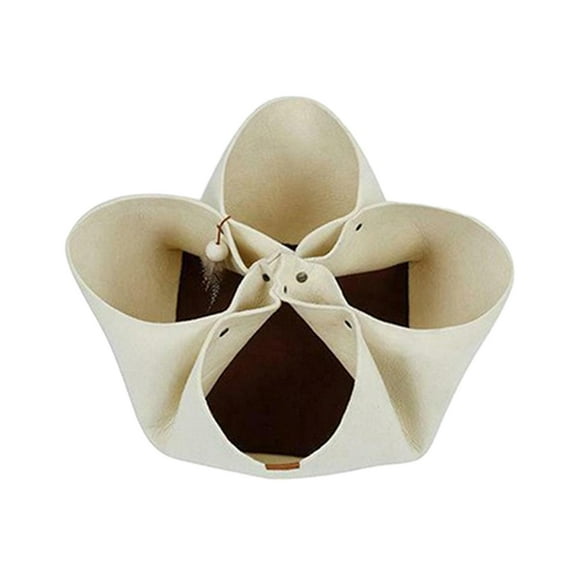 TOOYFUL Cat Tunnel Mat Cat House for Indoor Cats for Small Animals Puppy Rabbit White