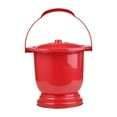 thumbnail image 1 of TOOYFUL Chamber Pot al Pot Thickened Toilet Portable Bedpan Spittoon al with Lid for Adults Children Home Use Women Men Elder red, 1 of 9