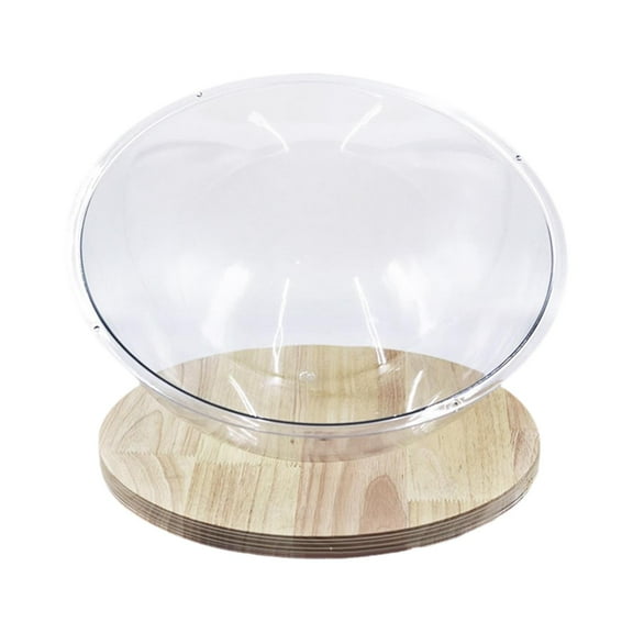 TOOYFUL Clear Capsule Cat Bed Acrylic Small Pets Bed Toy All Seasons Activity Centre Kitten Nest Nest Kennel for Kitten Cat 40cm