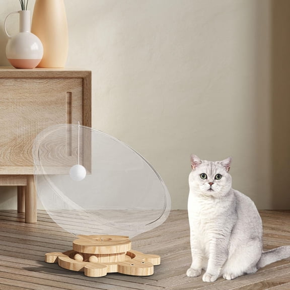 TOOYFUL Clear Capsule Cat Bed Pets Bed Transparent Four Seasons Universal Cat Hammock Kitten Nest for Playing Climbing Lounging Kitty XL