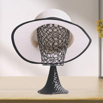 TOOYFUL Display Holder Hat Display Holder Stable Sturdy Metal Hat Stand Modern Mannequin Head Model for Barbershop Store Home Black
