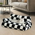 thumbnail image 1 of TOOYFUL Dog Bed Sofa Pet Couch Modern Non Slip Soft Calming Cat Sofa Bed Cat Couch for Indoor Cats All Breed Small Dogs Puppy Kittens Black M, 1 of 10