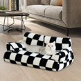thumbnail image 1 of TOOYFUL Dog Bed Sofa Pet Couch Modern Non Slip Soft Calming Cat Sofa Bed Cat Couch for Indoor Cats All Breed Small Dogs Puppy Kittens Black S, 1 of 10