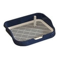 thumbnail image 1 of TOOYFUL Dog Potty Pad Mesh Training Toilet Potty Tray with Protection Wall Every Side Dog Toilet for Small and Medium Dogs Cats Puppy Navy, 1 of 9