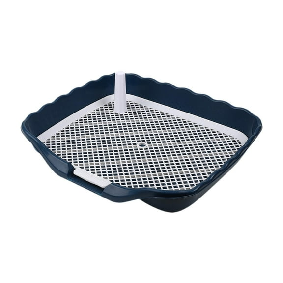 TOOYFUL Dog Potty Tray, Reusable Puppy Toilet, Sturdy Pee Mesh Training Tray,Pet Training,Toilet Pee Pad Holder, for Dogs Blue