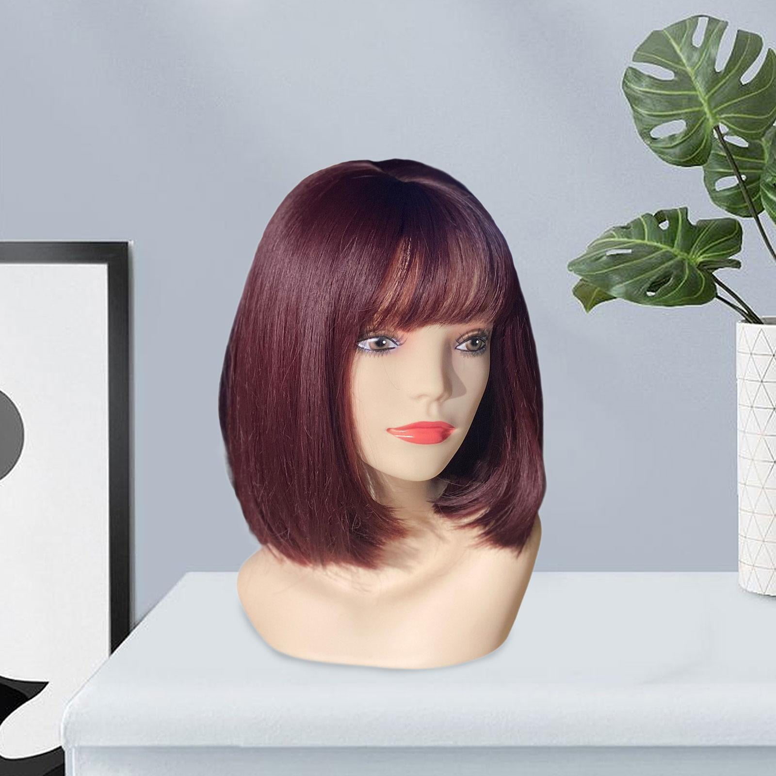 TOOYFUL Female Mannequin Head with Shoulder Displaying Display Manikin Head for