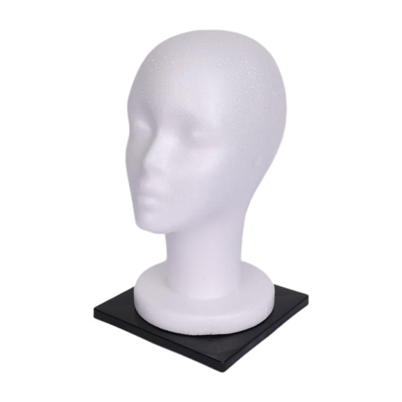 TOOYFUL Foam Mannequin Head,Glasses Hat Display Holder,Lightweight Hairpiece Stand,Manikin Head for Headphone,Home Styling,Barbershop female