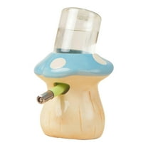 TOOYFUL Hamster Water Bottle with Stand, Easy to Clean Creative Ceramic Form for Ferrets Chinchilla Mice Small Animals Gerbil Blue