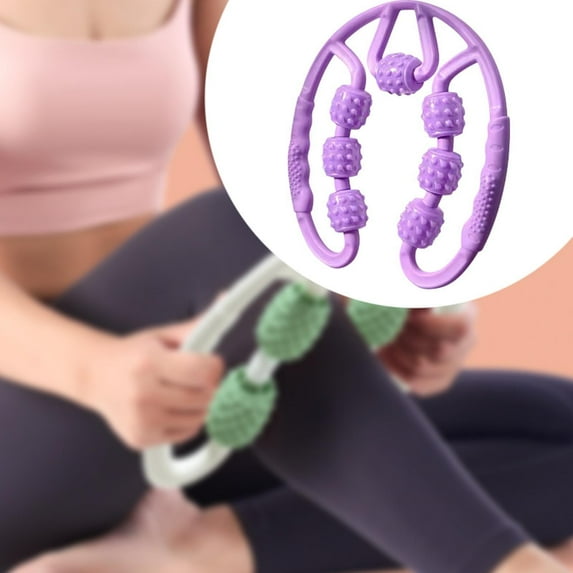 TOOYFUL Hand Held for Legs Cellulite Leg Roller for Thighs 7 Wheels Multifunctional Massage Tool for Shoulder Waist Arm