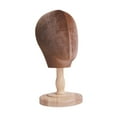 thumbnail image 1 of TOOYFUL Hat Display Holder Mannequin Head Portable Beauty Displaying Sturdy Lifelike with Base Hat Storage Rack Head Model Hat Holder wood base, 1 of 10