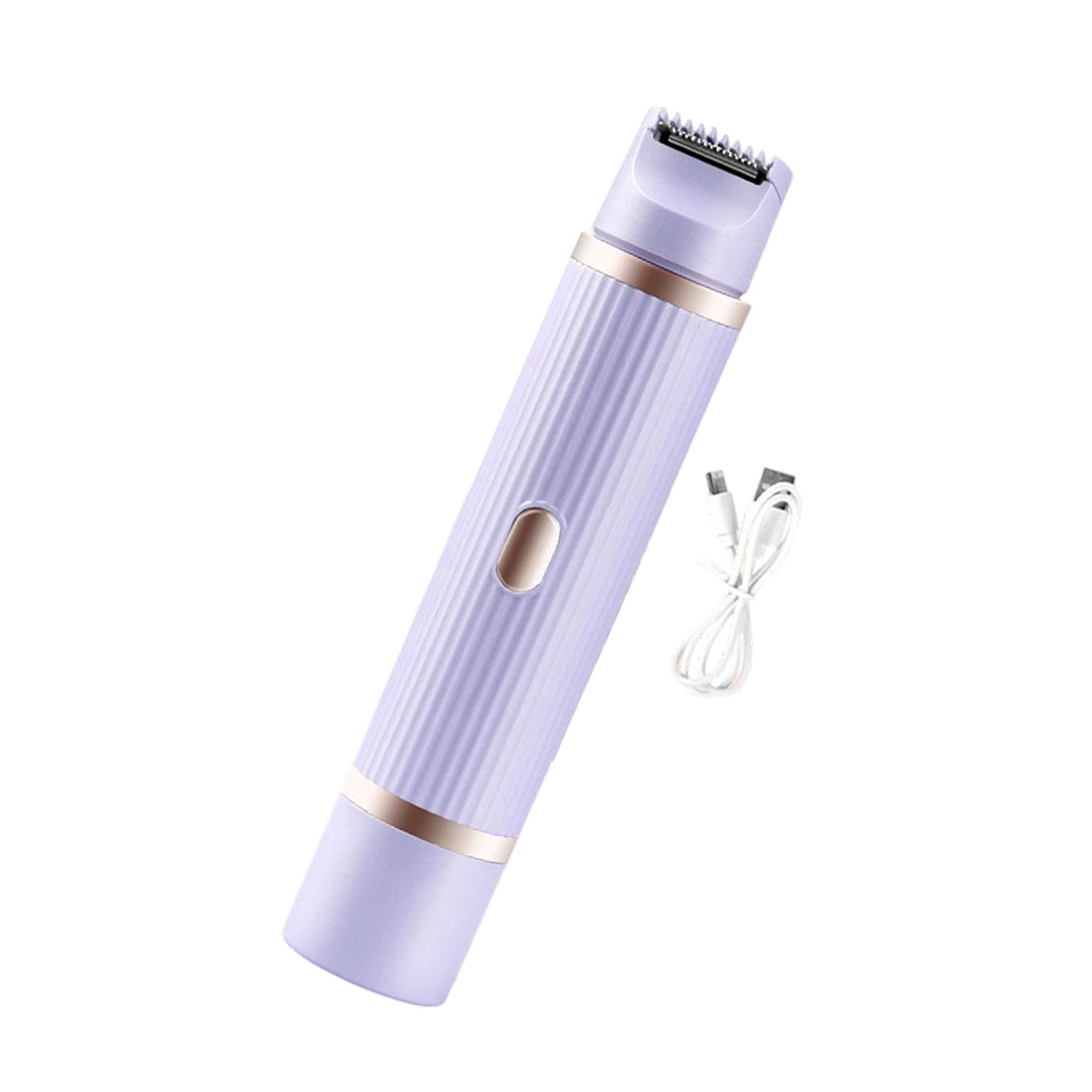 TOOYFUL Lady Shaver Double Heads Detachable Facial Hair Remover for Lips Arms Shower Violet
