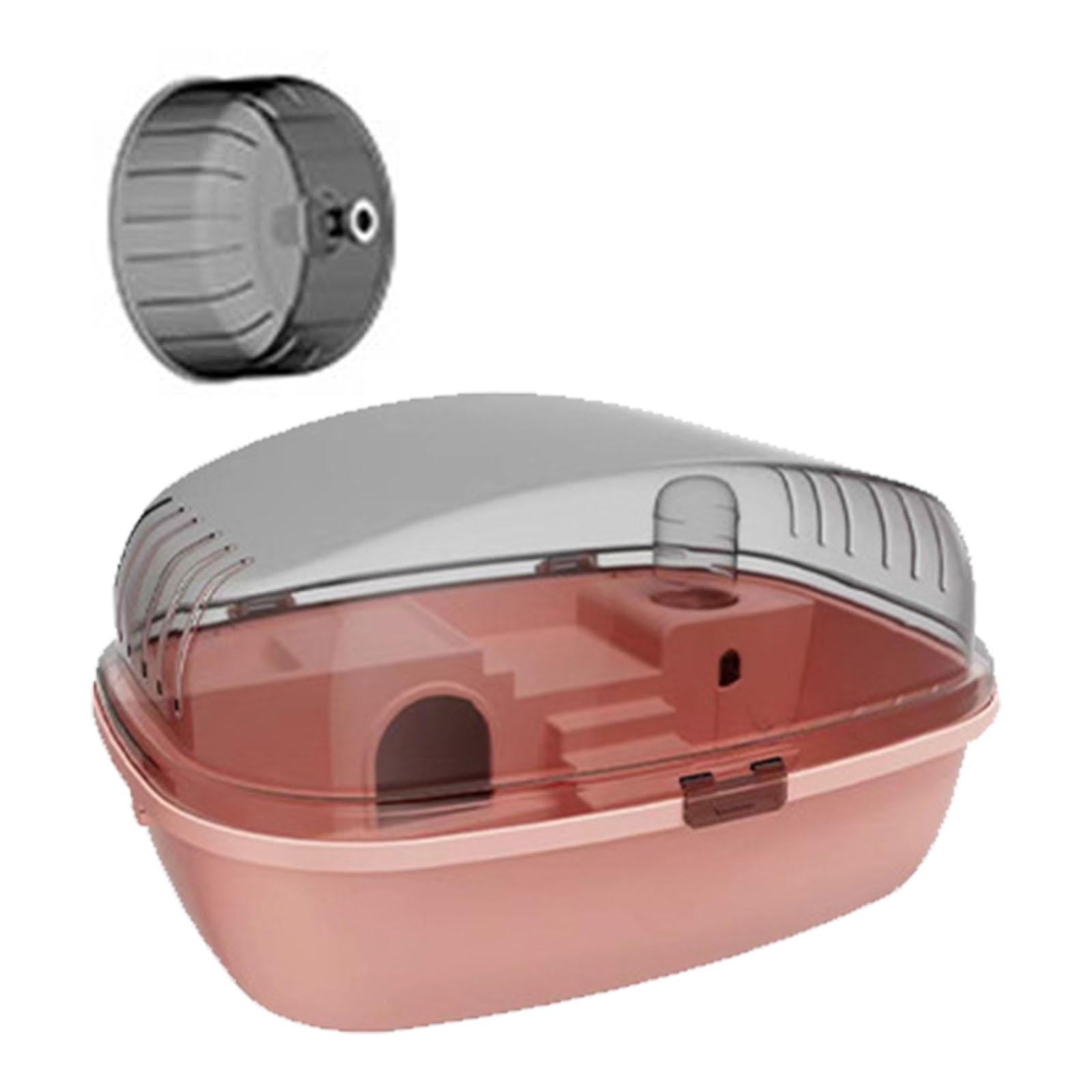 TOOYFUL Large Hamster Cage Rabbit Rats Transparent Hedgehog Portable Hamster