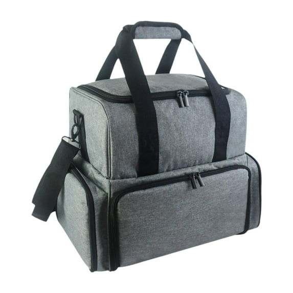 TOOYFUL Large Nail Polish Case,Nail Polish Carrying Case Bag Portable Travel Makeup Organizer Multifunctional,for Outdoor Trip,Indoor Grey