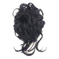 thumbnail image 1 of TOOYFUL Long s Head Hairpiece Band Portable Tousled Good Flexibility Messy Hair Circle for Girls Ball Head Adding Bun Volume black, 1 of 9