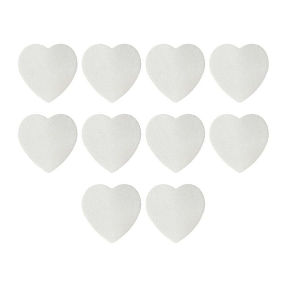 TOOYFUL Makeup Facial Sponges Cleanser Sponges Pad Heart Shaped Facial Cleansing Sponges Wood Pulp Face Cleaning Pads for Facials 10pcs