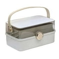 thumbnail image 1 of TOOYFUL Makeup Train Case Portable Makeup Bag Gift Beauty Tool Multifunctional Beauty Cosmetic Box Vanity Case for Toiletry Cosmetics white, 1 of 10