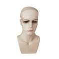 thumbnail image 1 of TOOYFUL Male Mannequin Head with Shoulders Display Stand Beauty Styling Tool Training Head for Hats Businesses Beauty Salon Skin No Beard, 1 of 10
