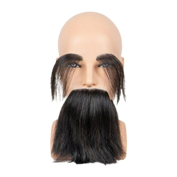 TOOYFUL Male Mannequin Mannequin Head with Beard Cosmetology Doll Training Model Manikin C
