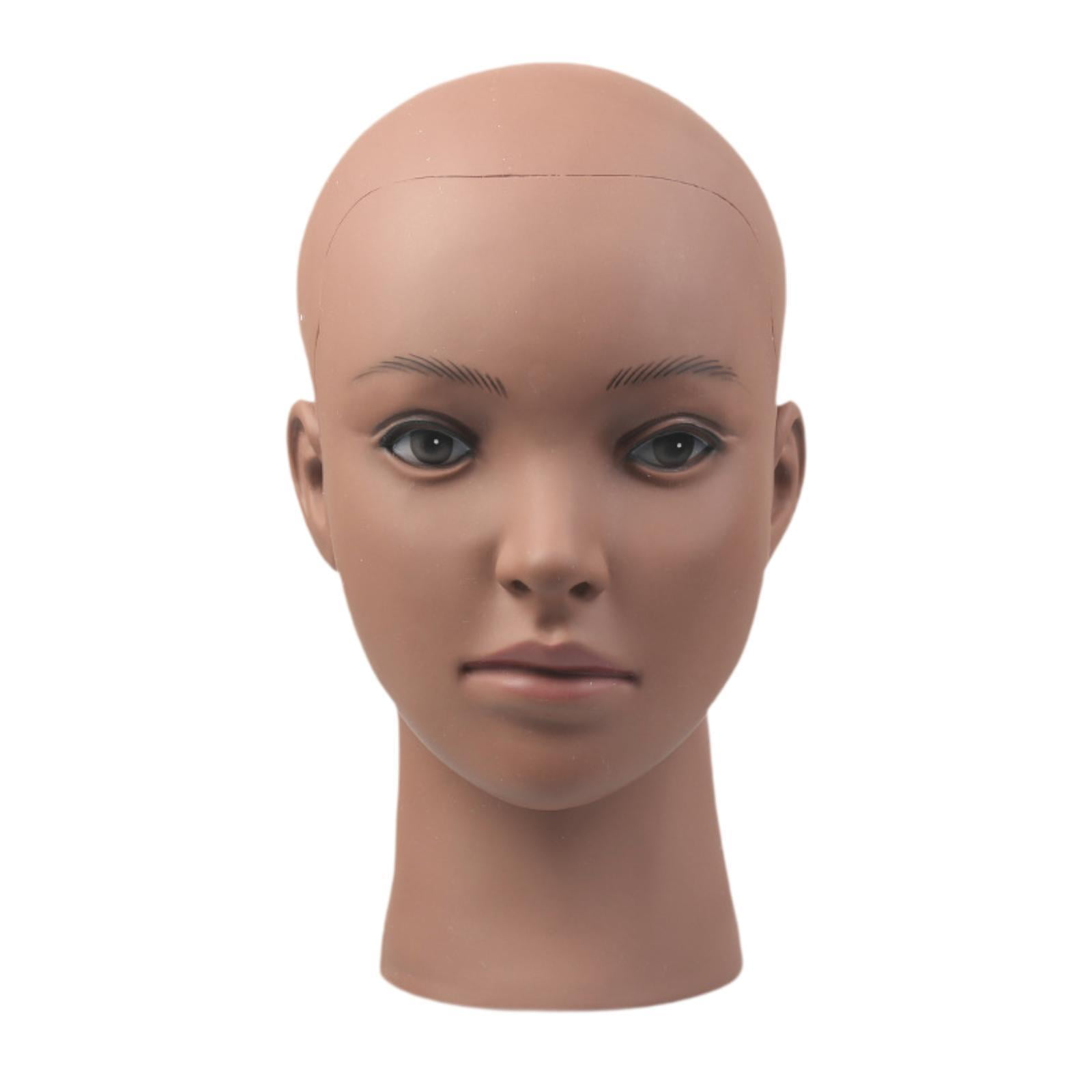 TOOYFUL Mannequin Head,Bald Manikin Doll Head,Cosmetology Training Head for Making Styling Multipurpose Holder for Home Salon