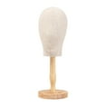thumbnail image 1 of TOOYFUL Mannequin Head Model Hat Display Stand Height 56cm Multifunctional Head Wooden Support for Barbershop Practical B, 1 of 10