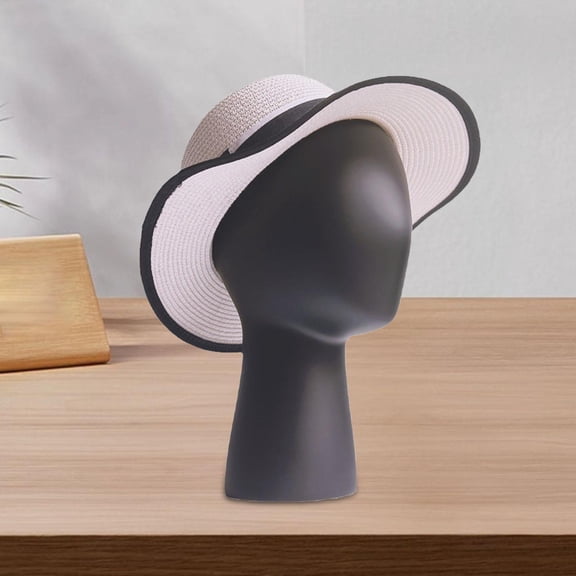 TOOYFUL Mannequin Head Model Hats Stand Hat Display Holder Caps Storage Rack for Jewelry Styling Drying Home Salon and Travel Headset