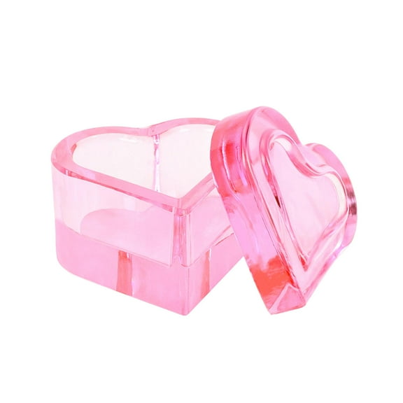 TOOYFUL Nail Art Dappen Dish with Lid Jewelry Storage Box Glassware for Women Who Loved Make up Glassware Container Nail Art Glass Cup pink