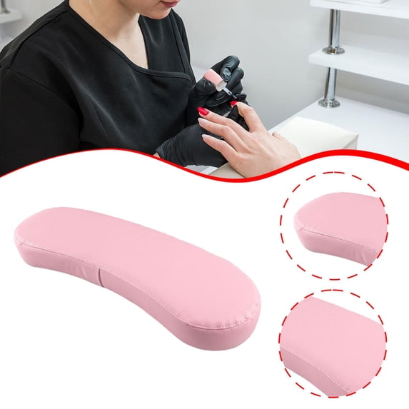 TOOYFUL Nail Art Hand Pillow Soft Manicure Arm Holder for Manicure Nail Art Home Pink