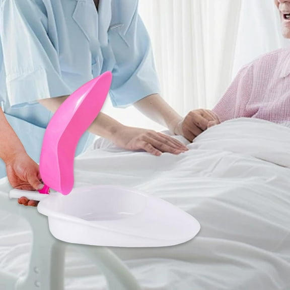 TOOYFUL Nursing Bedpan 10 Degree Slope Bedridden Bedpan for Elderly Old Man Home Use