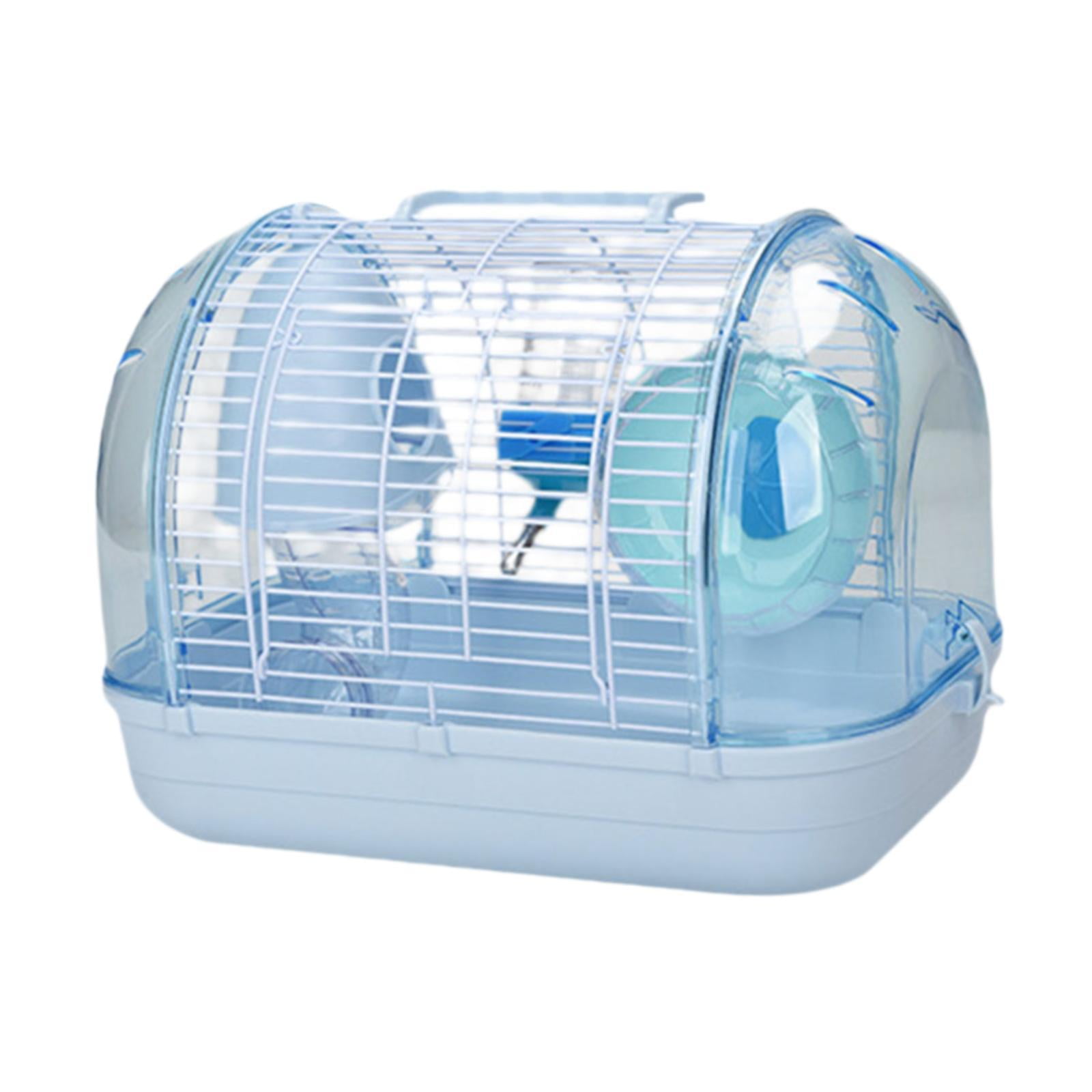View of TOOYFUL Pet Carrier, Small Animal Carry Cage, Hamster Habitat, Clear ...