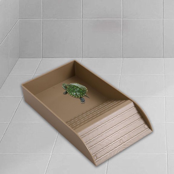 TOOYFUL Reptile Bathtub Water Basin Multipurpose Turtle Habitat Aquatic Pet Case Breeding Box Reptile Hatchery Terrapin Frog Supplies S