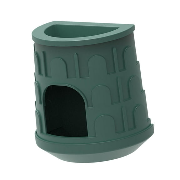 TOOYFUL Reptile Cave Hideaway Decor Landscaping Pets Hut for Snake Lizards Tortoises Green