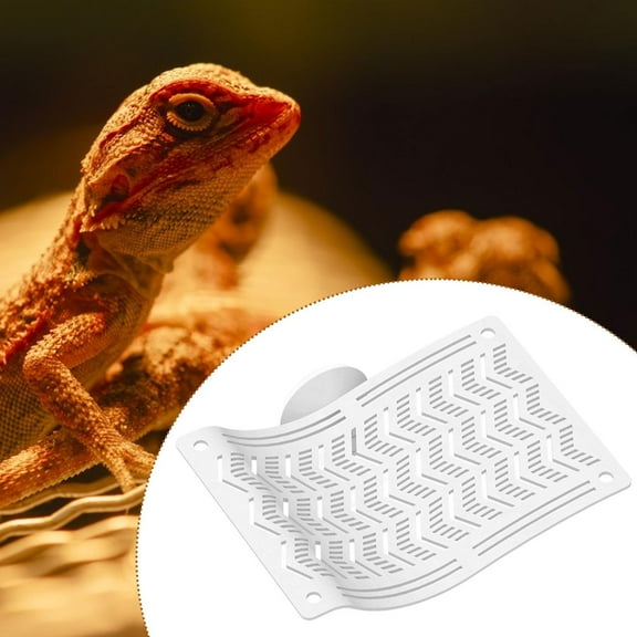 TOOYFUL Reptile Hammock ,Bearded Dragon Hammock ,Hanging Bed ,Climber ,Habitat Reptile Lounger Lizards Lounger for Lizards Small Pets White