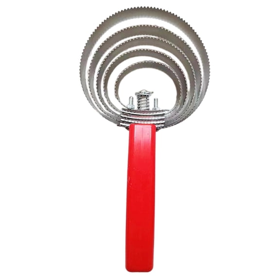 TOOYFUL Reversible Curry Comb Metal Curry Brush Multifunctional with Comfortable Grip Horse Brush Horse Shedding Tool for Cattle Cow 5 Rings