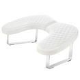 thumbnail image 1 of TOOYFUL U Shape Nail Arm Rest Manicure Hand Rest Nail Art Accessory Non Slip Hand Pillow Cushion Nail Hand Rest Stand for Desk Salons White, 1 of 10
