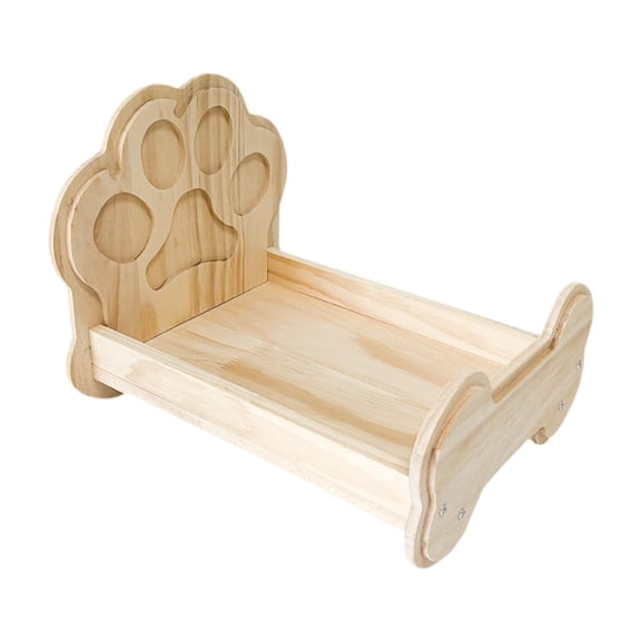TOOYFUL Wooden Guinea Pig Bed Hamster Wooden Bed Sturdy Bed Small Animals Bed for Ferrets Bearded Dragons Guinea Pigs Hamsters S