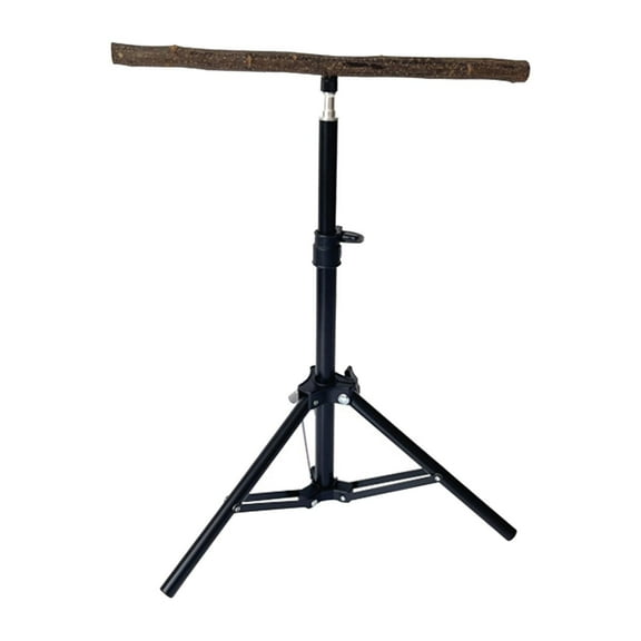 TOOYFUL Wooden Parrot Perch Parrot Floor Stand Multipurpose Stable Height Adjustable Tripod Pet Accessories for Macaws Lovebirds Rest
