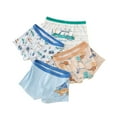 thumbnail image 1 of TOOYOU 4 Pack Boys Underwear Ice Silk Medium Children Boxer Briefs Baby Children Summer Slim Trunks Lightweight Underpants Set Panties 4Pcs Multipack, 1 of 3