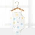 thumbnail image 1 of TOOYOU Baby Girl Bodysuits Cheap Toddler Girl Onesies Sleeveless Solid Jumpsuit Summer Clothes Soft Romper For Blue Size 0-3 Months, 1 of 4