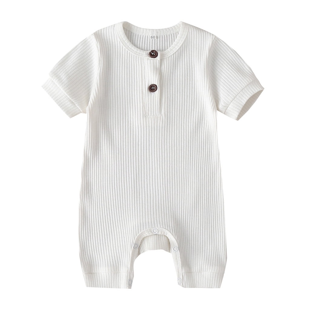 TOOYOU Baby Girls Romper&Jumpsuit Newborn Infant Short Sleeve Solid — free download