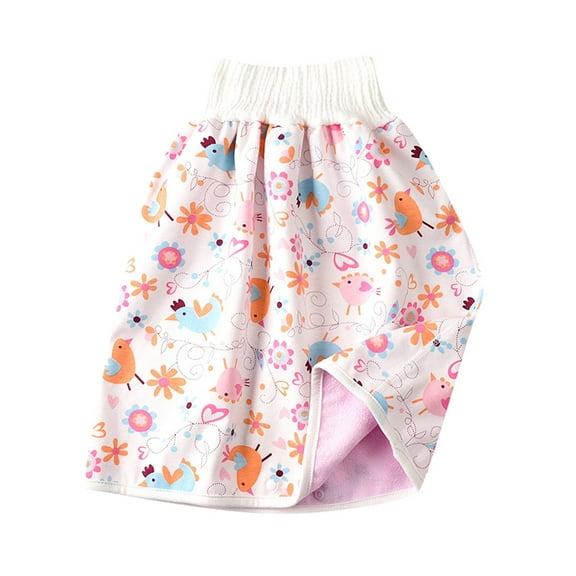 TOOYOU Baby Skirt Shorts High Waisted Waterproof Diaper Skirt 2 In 1 Comfy Reusable Children'S Baby Cloth Diaper Summer Relaxed Fit Size 4-8 Years