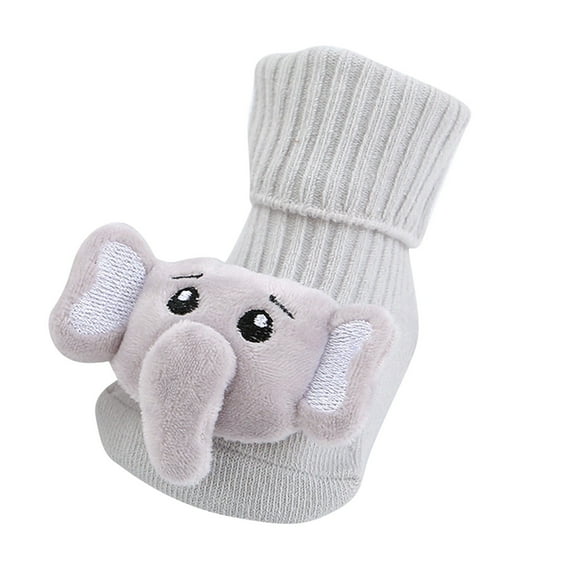 TOOYOU Baby Socks Cute Animal Fashionable Soft Non Slip Walking Socks Baby Socks That Stay On Size 6-12 Months