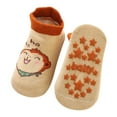 thumbnail image 1 of TOOYOU Baby Socks Non Slip Knitting Cute Animal Socks Toddler Boy Crew Socks With Grippers Baby Socks With Non-Skid Soles Size 6-12 Months, 1 of 4