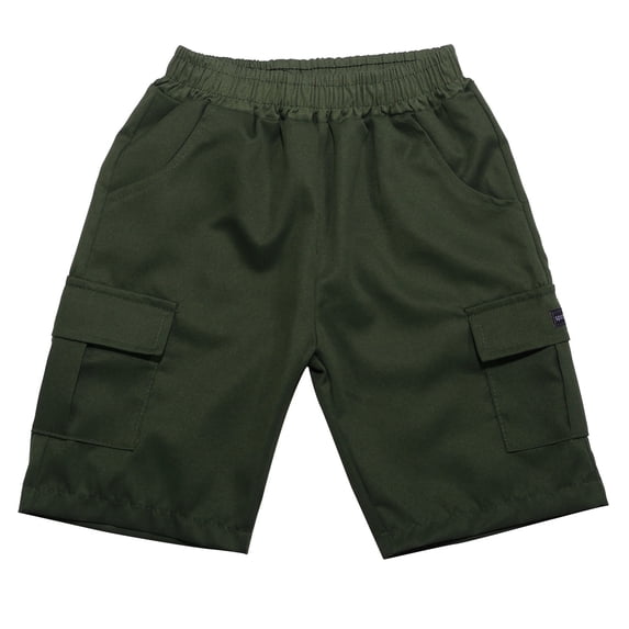 TOOYOU Boys Cargo Shorts Summer Casual Loose Stretch Shorts Outdoor Cargo Bottoms Versatile Trousers For Children Size 11-12 Years