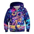 thumbnail image 1 of TOOYOU Boys Jacket Zip Up Hoodies Kids Graphic Hoody Sweatshirt Zipper Pullover With Pockets For Daily Wear Size 7 Y-8 Y Purple, 1 of 2