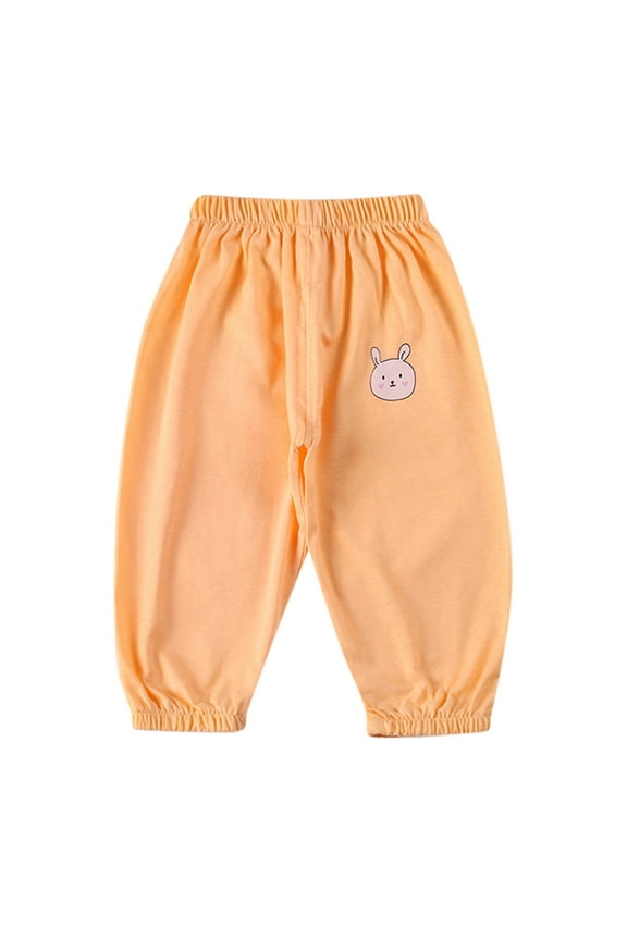 Boys Pants Children Toddler Kid Baby Cute Cartoon Animals Sport Pants Trousers Cotton Bloomers Slacks Harem Pants Casual Joggers Size 2-3 Years , Orange