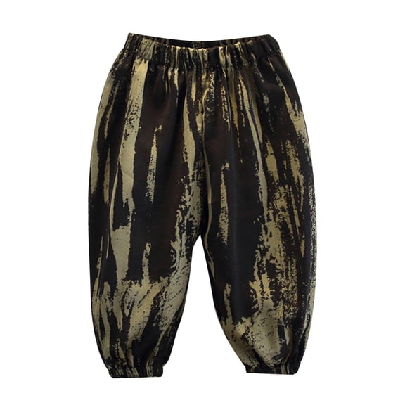 TOOYOU Boys Pants Summer Children'S Pants Thin Wide Leg Pants Loose Pants Baby Wear Pants Size 18-24 Months , Army Green