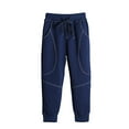 thumbnail image 1 of TOOYOU Boys Pants Toddler Active Jogger Sweatpants Kids Casual Athletic Pocket Pull On Pants Size 5-6 Years , Navy, 1 of 5