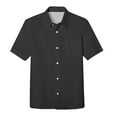 thumbnail image 1 of TOOYOU Boys Shirt Button Down Pocket Shirts Short Sleeve Gradient Shirt Kids Casual Beach Shirts Size 7-8 Years Black, 1 of 5