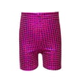 thumbnail image 1 of TOOYOU Boys Shorts Sequin Children Dance Pants Practice Shorts Attend Shows And Events Size 4-5 Years , Hot Pink, 1 of 4